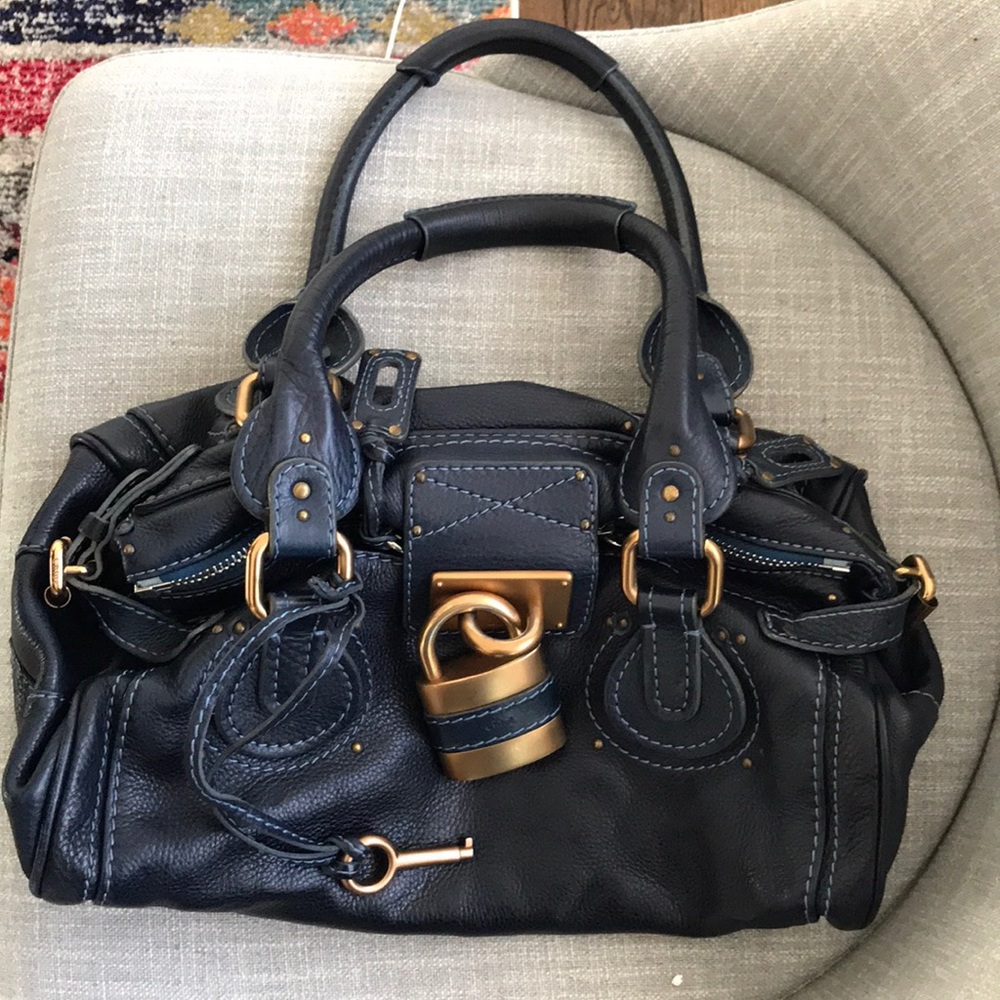 Chloe Paddington Navy blue bag - Picture 2 of 8